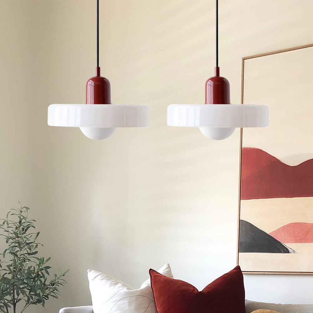 Pendant Light Glass Double Shade G9 35.0 cm Dining Room Kitchen Island Ceiling Fixture Modern Hanging Lamp | Thomler