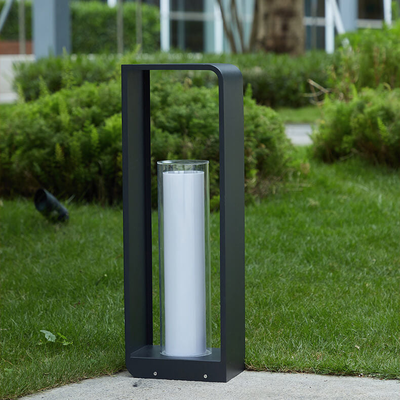 Outdoor Column Path Light – LED Weatherproof Garden Lamp with Rectangular Frame for Patio, Walkway & Landscaping | Thomler