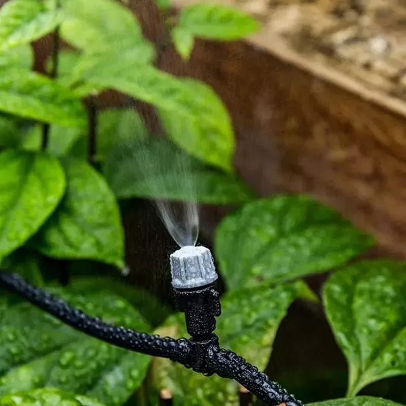 Adjustable Drip Irrigation System – 33 ft Hose with 10 Nozzles – Automatic Plant Watering for Garden Greenhouse & Patio | Thomler