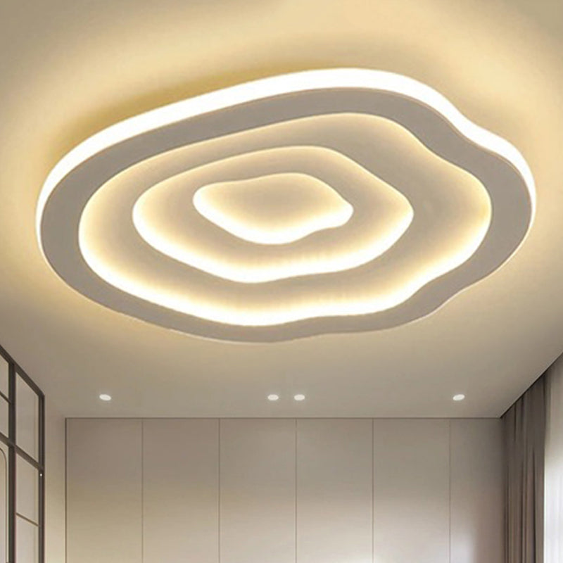 LED Ceiling Light Flush Mount 16"/20"/24" Round White Acrylic Low-Profile Fixture Warm & Cool White for Bedroom Kitchen Living Room Hallway | Thomler