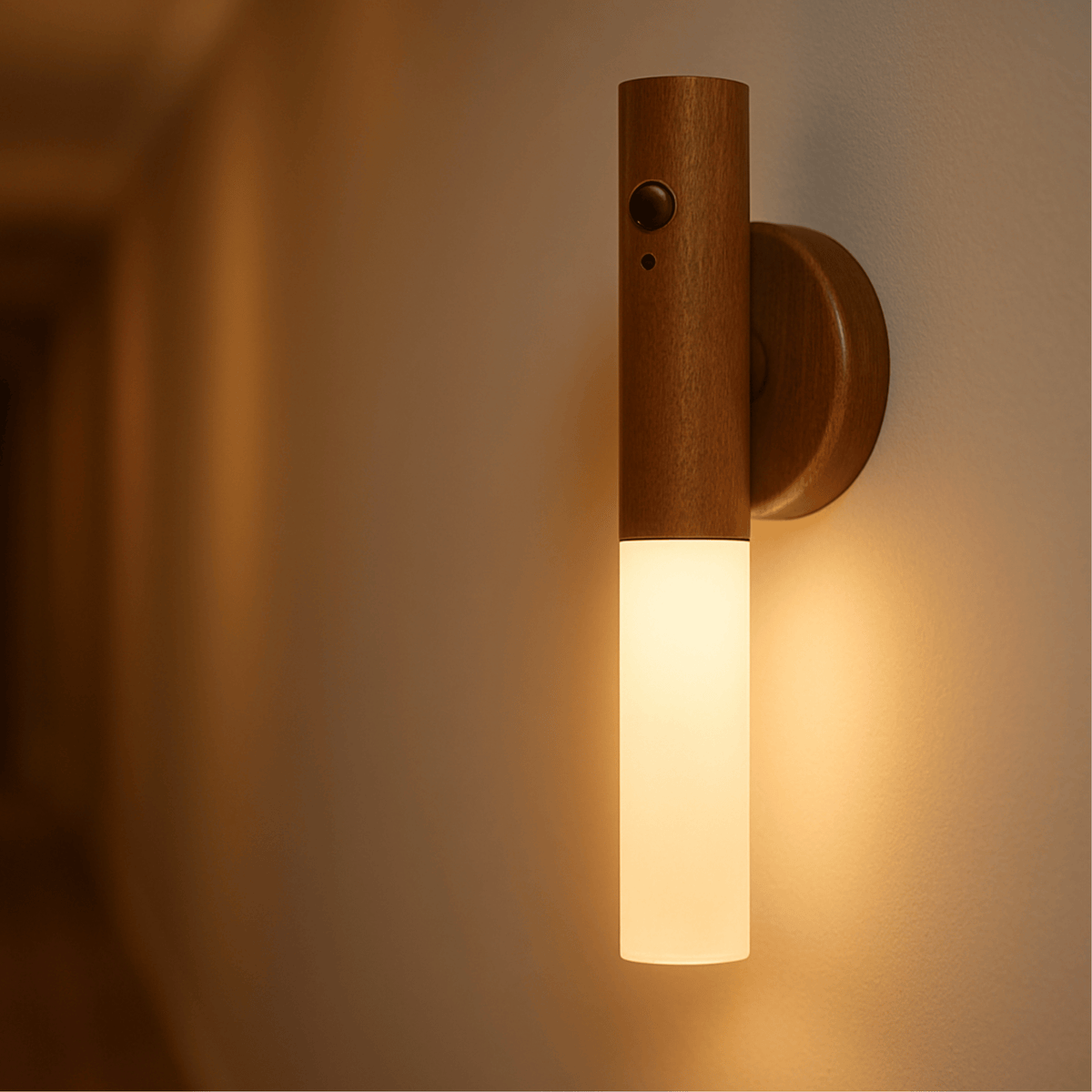 Motion-Sensing LED Night Light – Rechargeable Wall Mount for Hallways & Stairs | Thomler