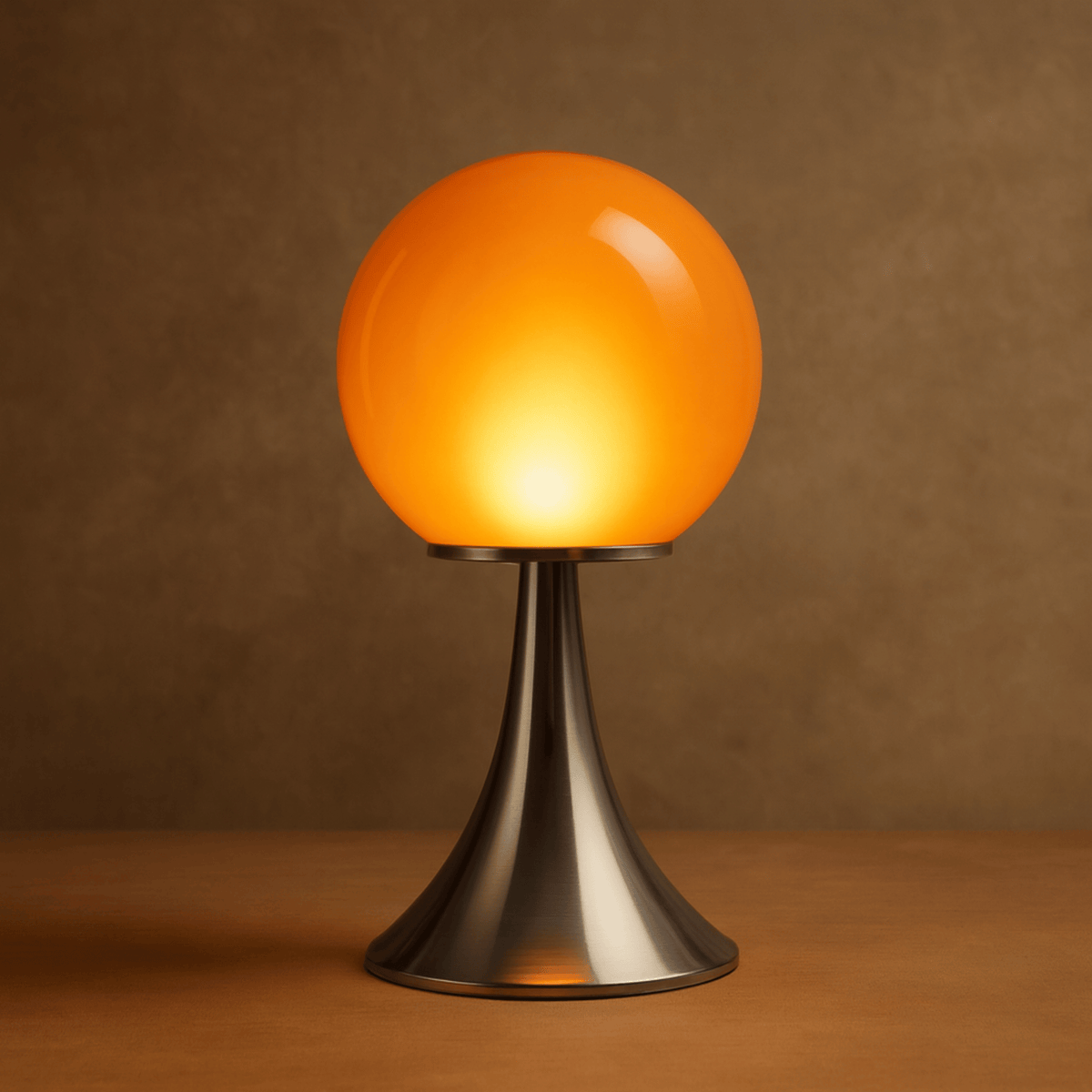 Modern Globe Desk Lamp with Metal Stand – Bedside Accent Lighting for Living Room & Bedroom | Thomler