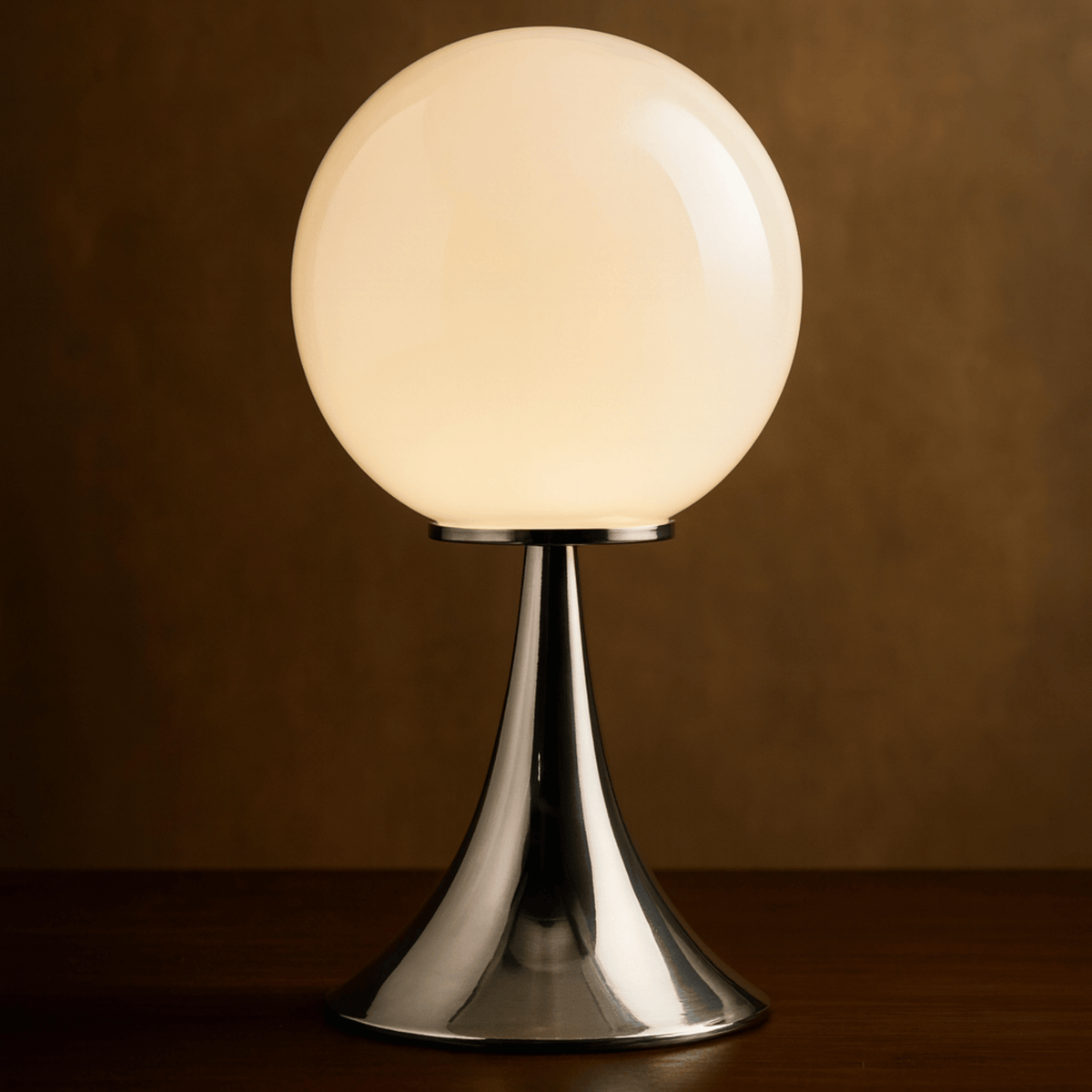 Modern Globe Desk Lamp with Metal Stand – Bedside Accent Lighting for Living Room & Bedroom | Thomler