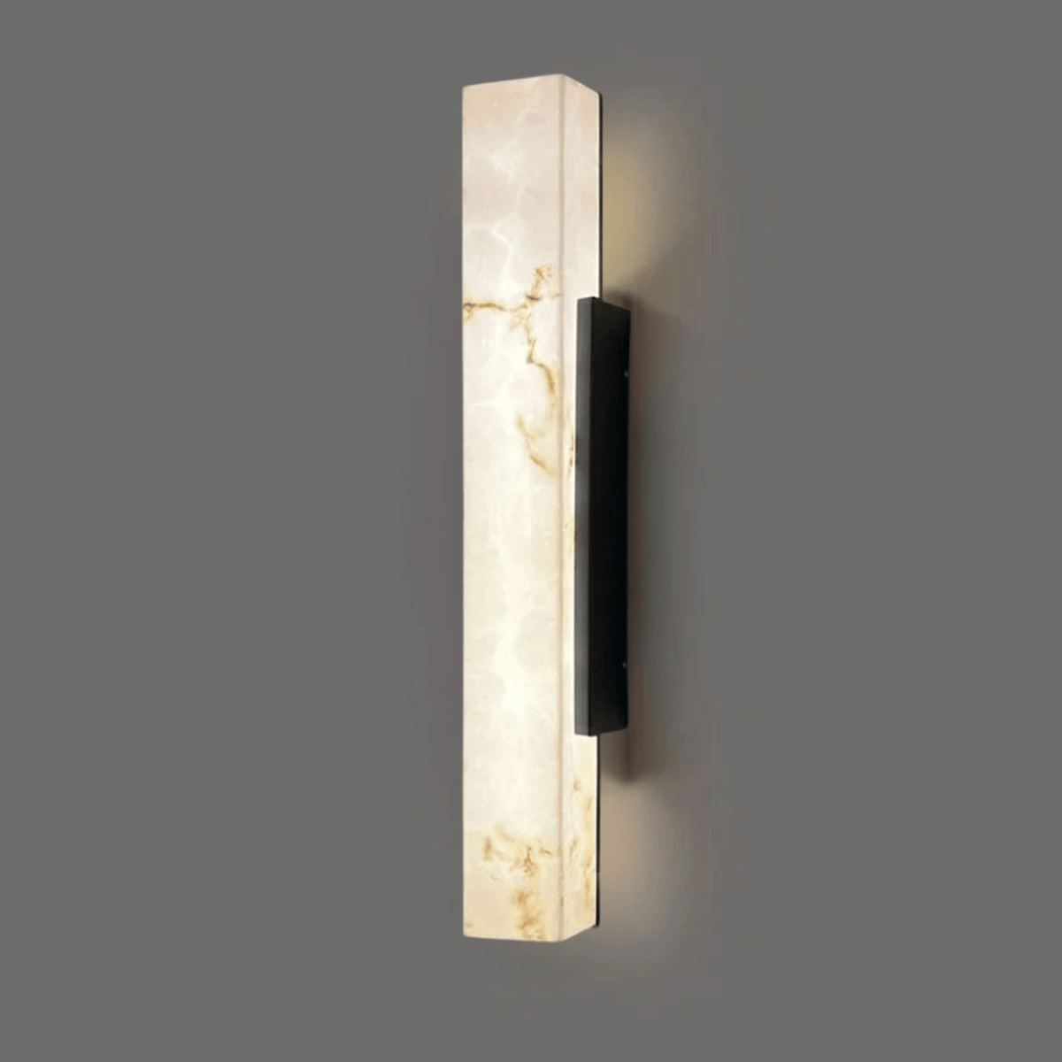 Outdoor LED Wall Sconce with Marble-Look Finish – Weatherproof Modern Linear Light for Entryway & Patio | Thomler