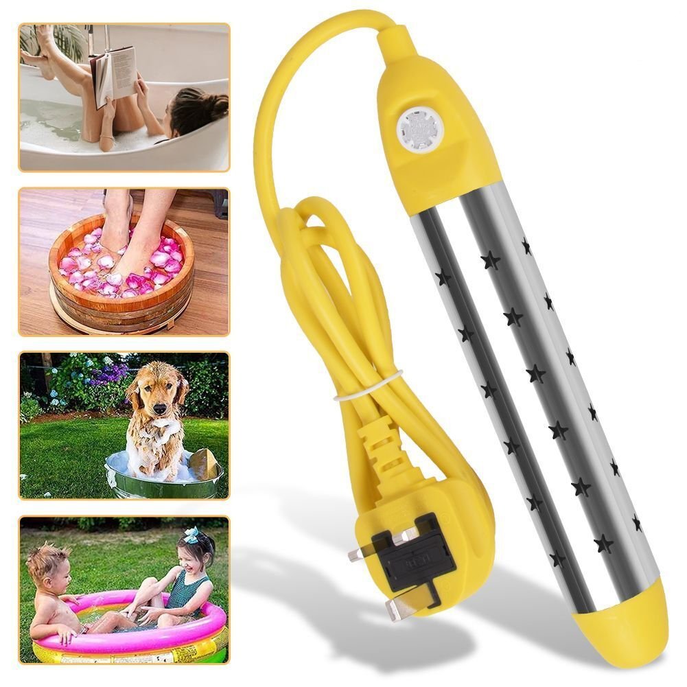 Submersible Heating Element for Buckets & Tubs – 2500W Portable Water Warmer with Auto Shutoff for Camping, Home & Travel | Thomler