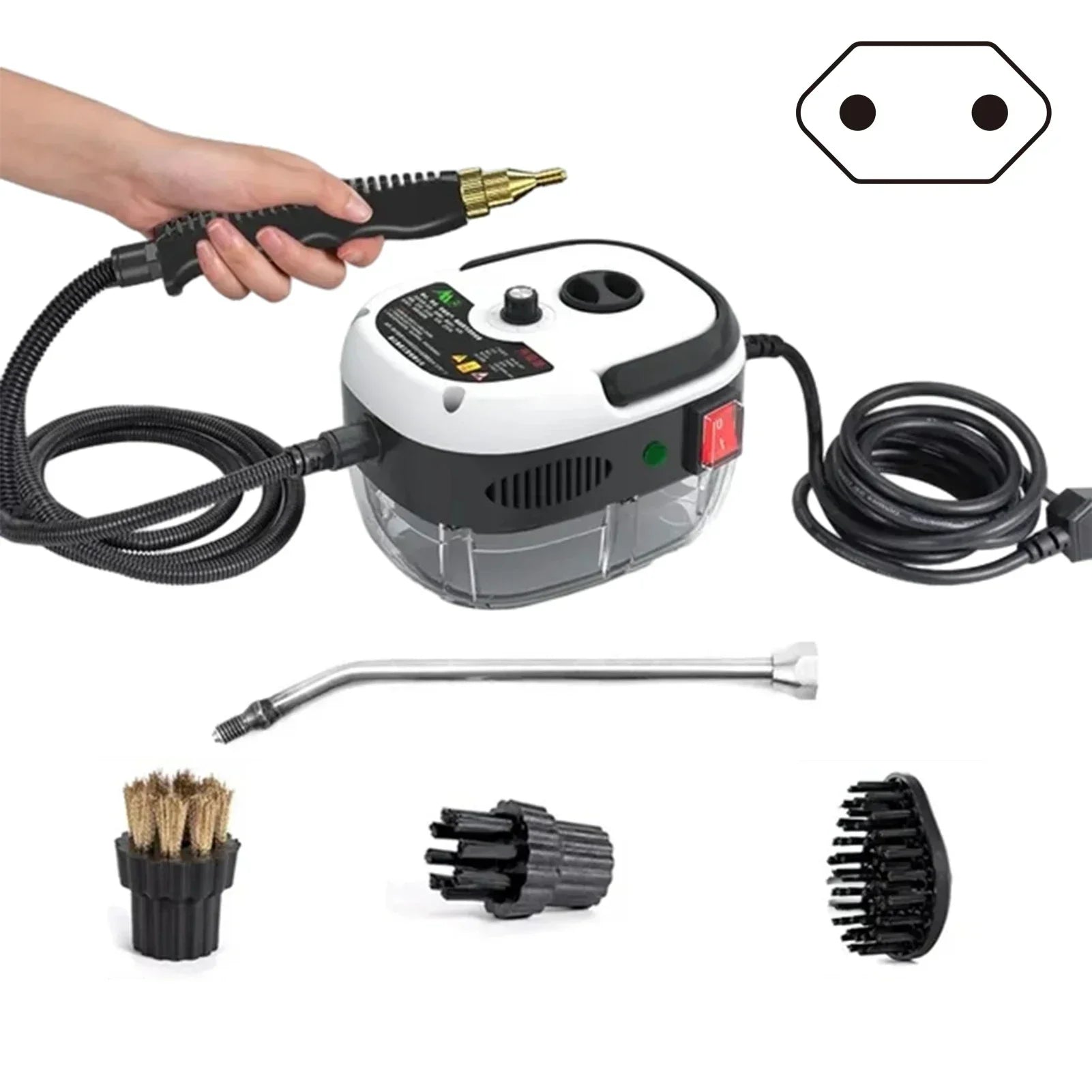 High-Pressure Steam Cleaner with 6 Adjustable Settings for Kitchen, Bathroom, Appliances, and Whole Home Deep Cleaning | Thomler