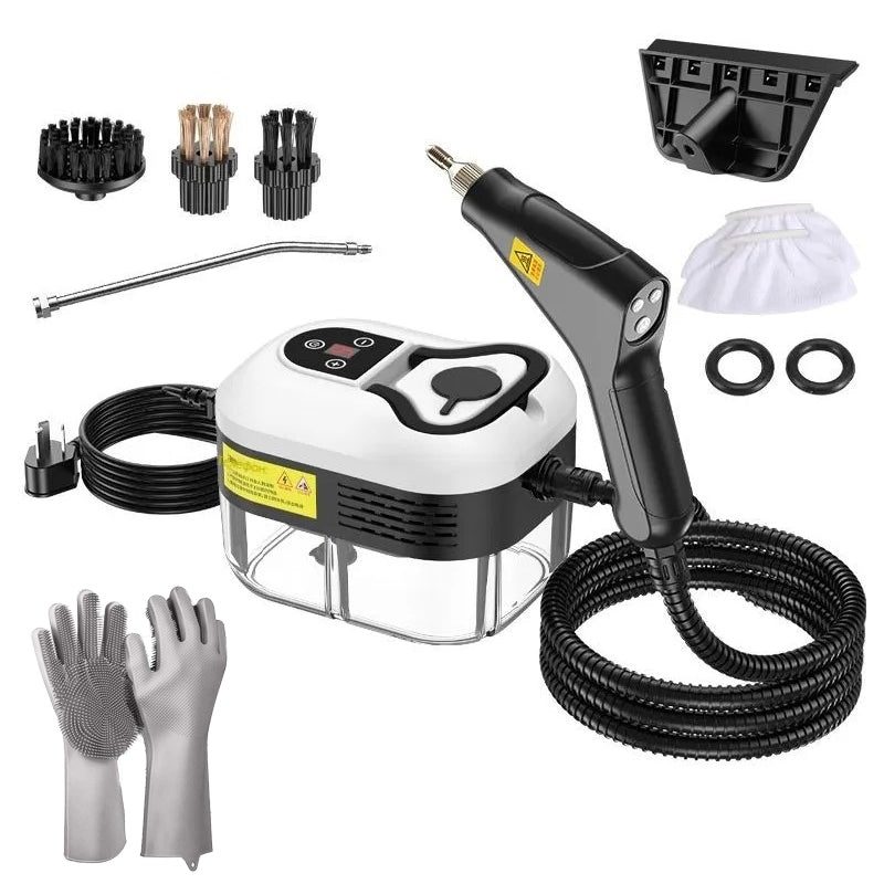 High-Power Electric Steam Cleaning Machine for Home & Auto | 2500W Handheld Steam Cleaner with Attachments | Multi-Surface Sanitizing Tool | Thomler