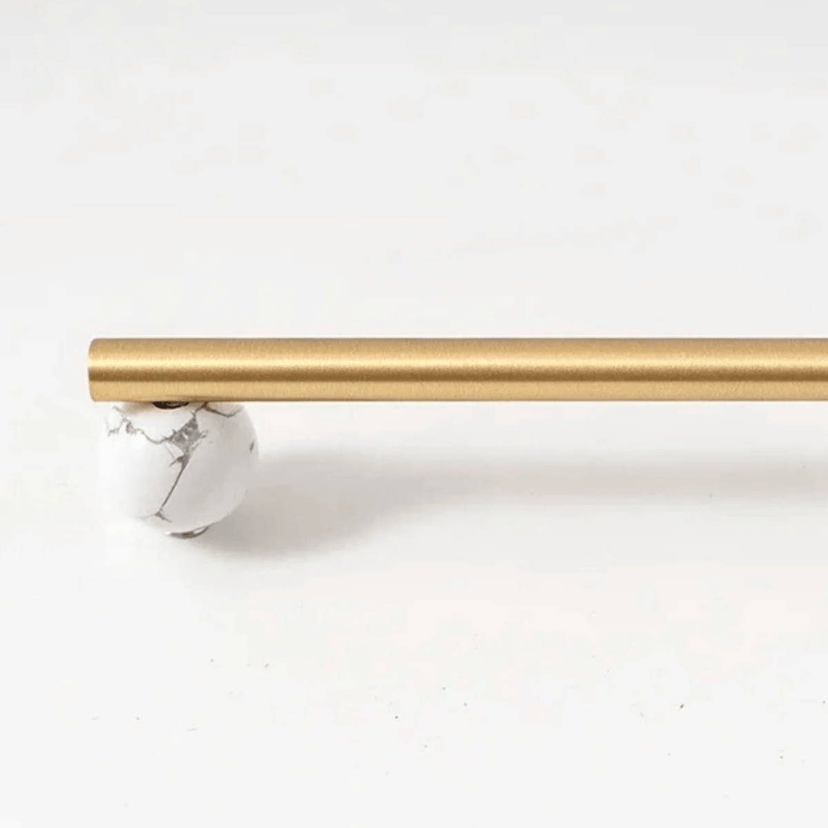 Natural Stone & Metal Cabinet Pull – Contemporary Scandinavian Hardware for Drawers & Doors | Thomler