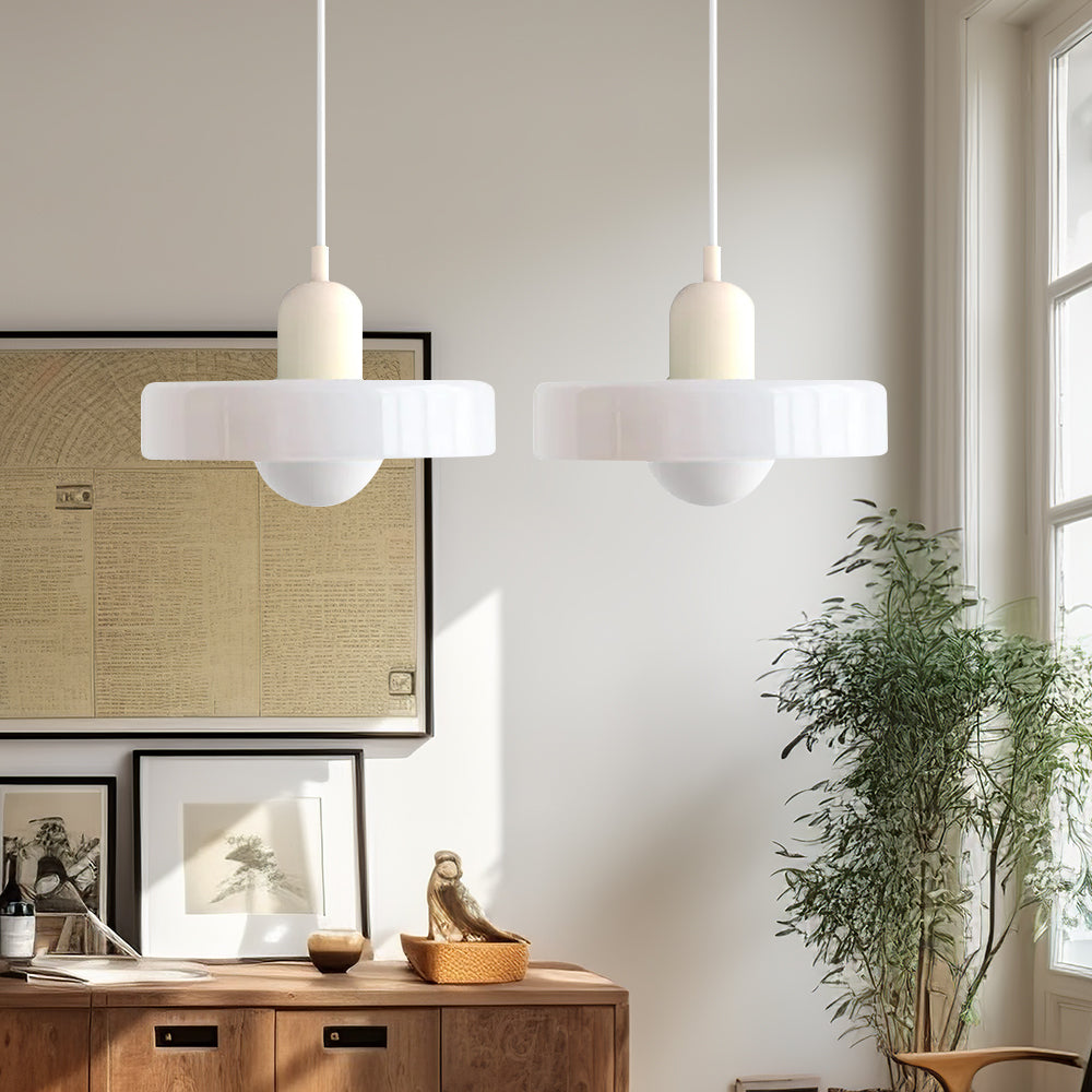 Pendant Light Glass Double Shade G9 35.0 cm Dining Room Kitchen Island Ceiling Fixture Modern Hanging Lamp | Thomler