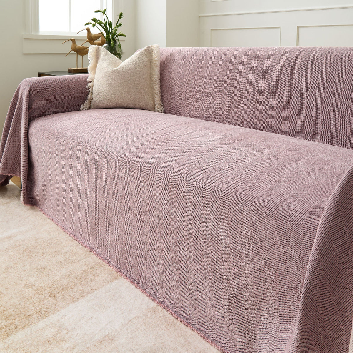 Textured Furniture Throw Blanket for Couches – Scratch-Resistant & Machine Washable | Thomler