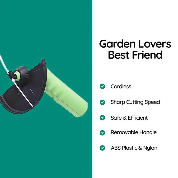 Battery-Powered Handheld Grass Trimmer – Cordless Lawn Edger for Yard Edges, Fences & Garden Beds – Lightweight Portable Weed Whacker | Thomler