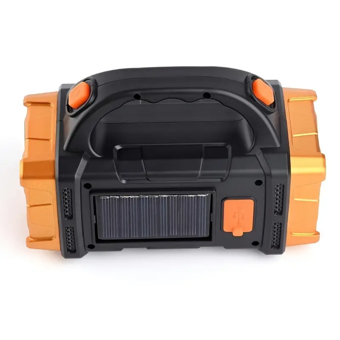Flashlight Solar Powered 15.3 cm Portable Emergency Camping Power Bank LED Torch Waterproof Outdoor Light | Thomler