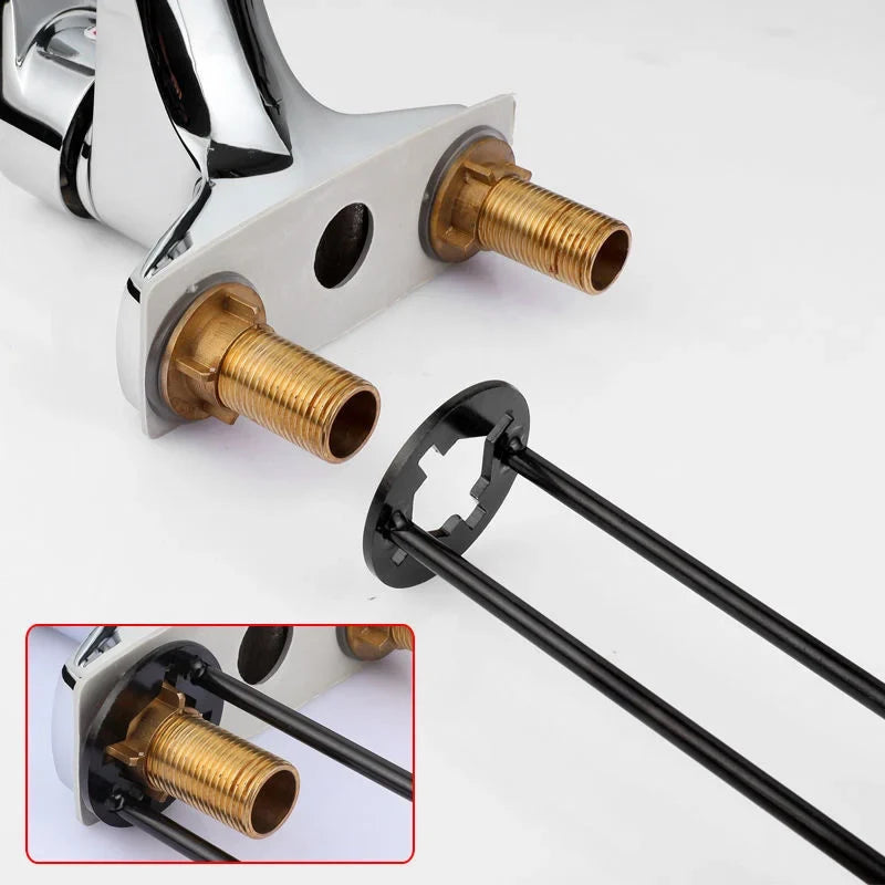 Basin Nut Wrench Tool Extended Reach Plumbing Installer for Faucet Nuts Under Sink Bathroom Kitchen | Thomler