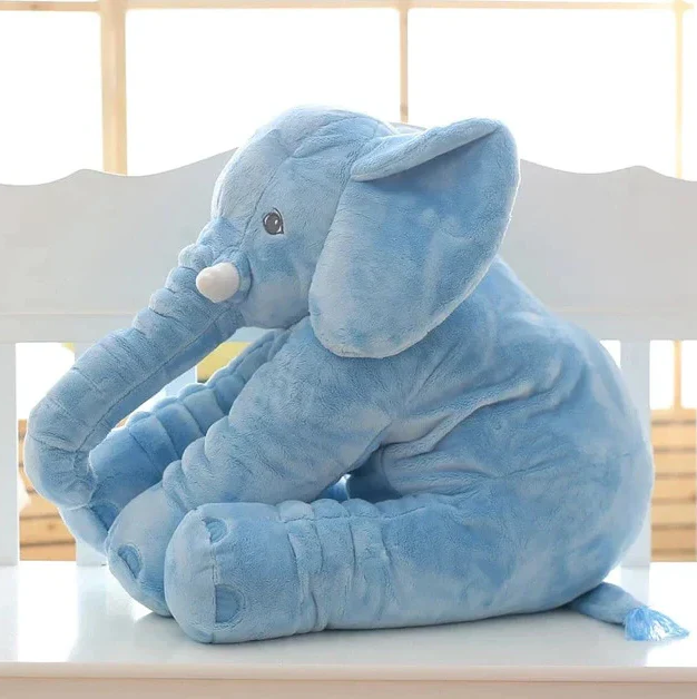 Plush Elephant Cushion Toy for Babies & Toddlers – Soft Nursery Decor – Nursery Accent Pillow for Kids Bedroom Playroom – Large Stuffed Anim | Thomler
