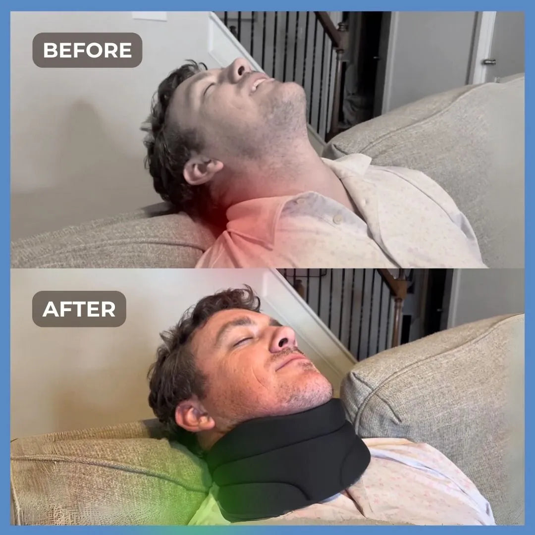 Adjustable Neck Support Brace for Sleep – Snoring Relief & Neck Pain Reduction – Breathable Design for Men & Women – Ergonomic Sleep | Thomler