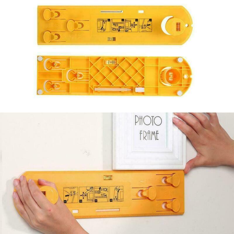 Picture Hanging Tool with Integrated Level for Straight Wall Art Placement and Accurate Nail Marking for Home Gallery Displays | Thomler