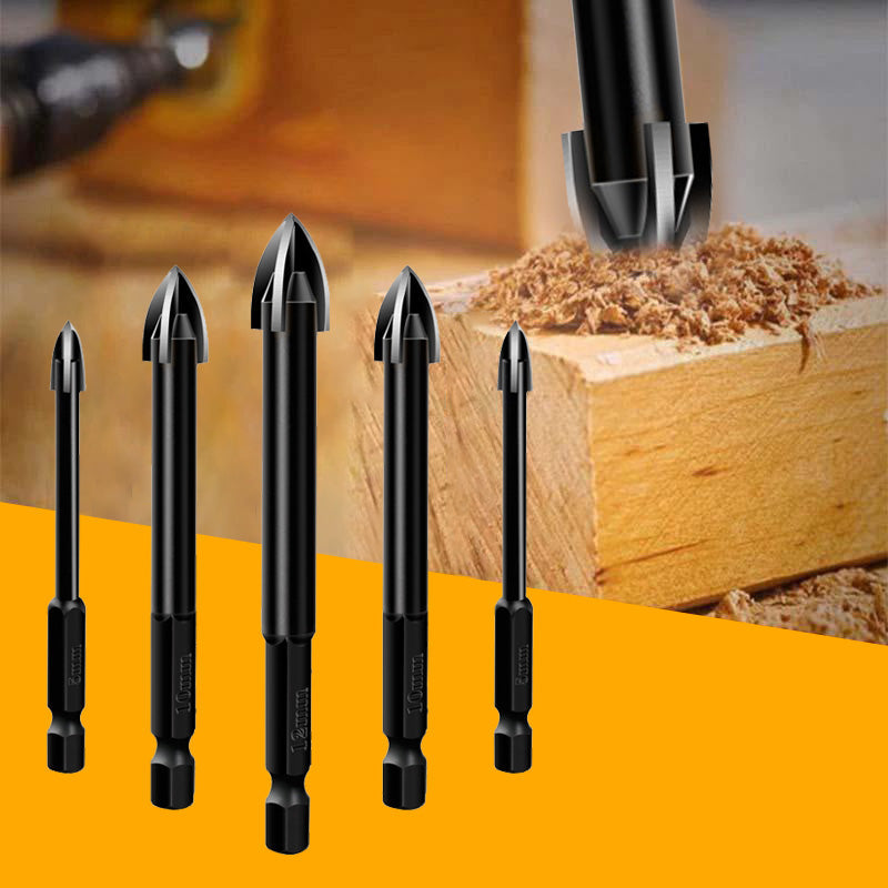 Carbide Drill Bit Set for Tile, Glass & Marble – Precision Drilling Without Water | Thomler