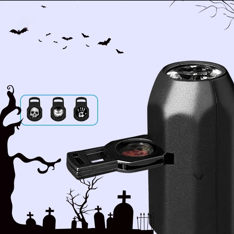 Spooky Skull LED Night Light – Motion-Pattern Projector for Haunted Atmosphere & Seasonal Vibes | Thomler