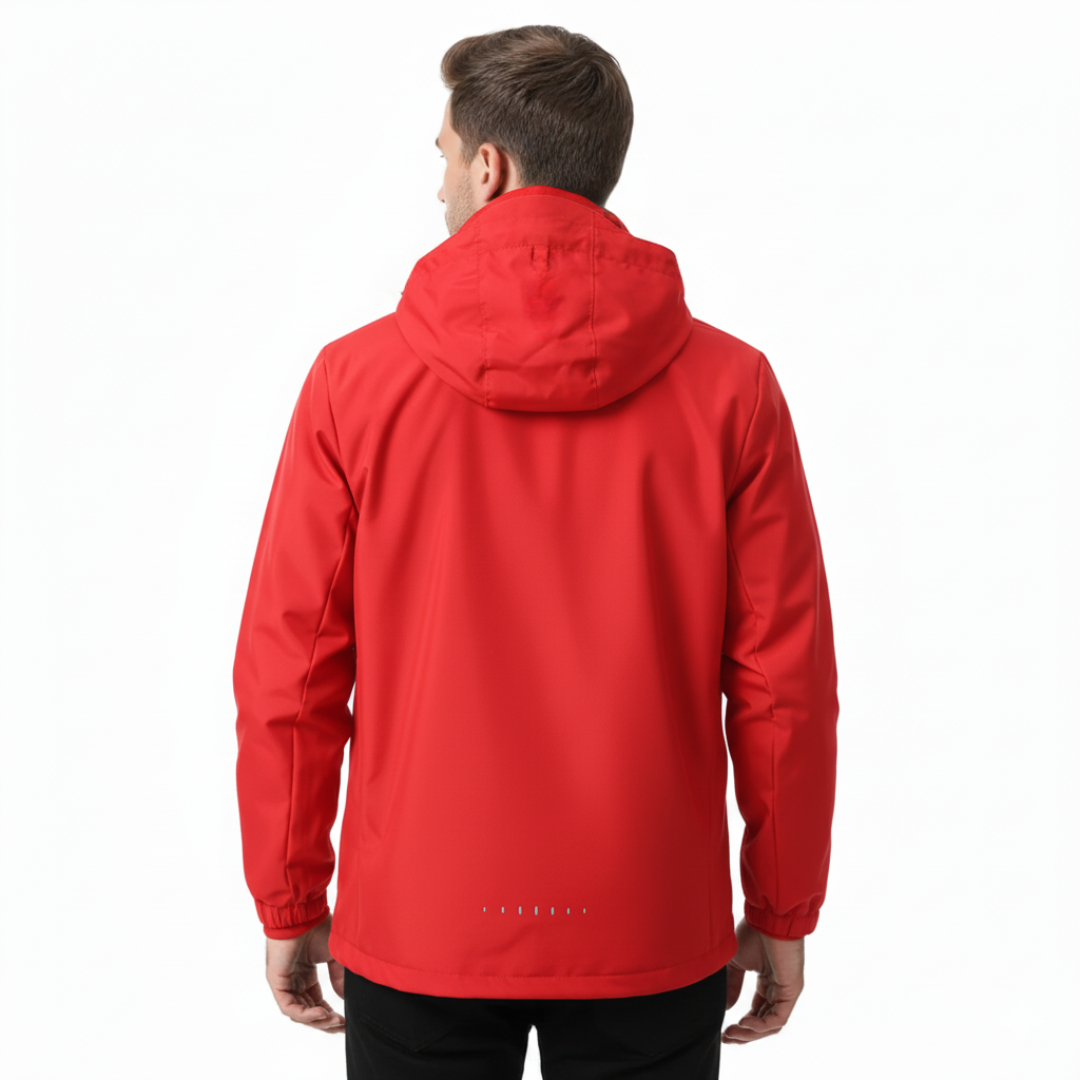 Lightweight Zip-Front Rain Jacket with Hood – Breathable Weather Shell for Men | Thomler