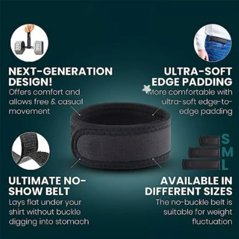 Adjustable Elastic Stretch Belt Without Buckle for Jeans Pants Dress Trousers Men Women Everyday Casual Comfort Flexible Waist | Thomler