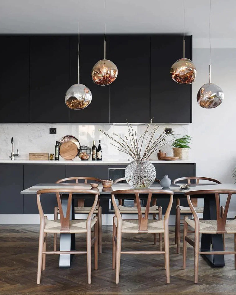 Pendant Light Acrylic Melt Design E27 15.0 cm Warm White Dining Room Kitchen Island Hanging Ceiling Lamp | Thomler