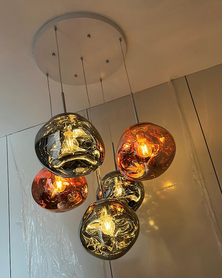 Pendant Light Acrylic Melt Design E27 15.0 cm Warm White Dining Room Kitchen Island Hanging Ceiling Lamp | Thomler