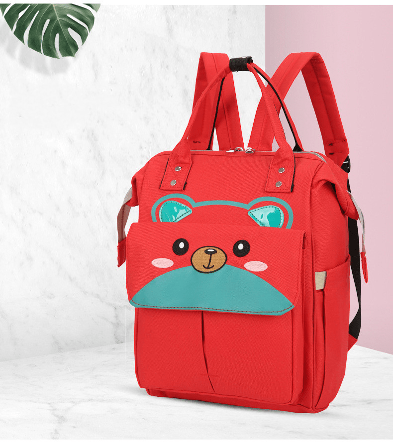 Multi-Pocket Baby Backpack with Insulated Bottle Holders & Stroller Straps for Travel | Thomler