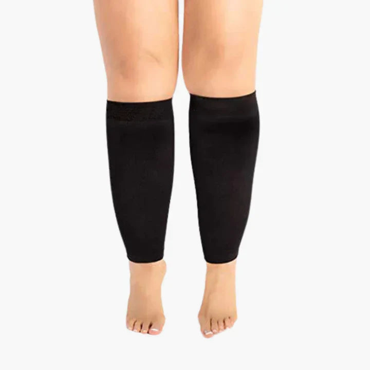 Compression Leg Sleeves for Circulation Support & Swelling Relief | Open-Toe Graduated Compression Calf Sleeves for Edema | Breathable | Thomler