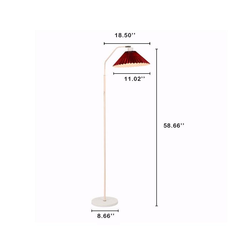 Floor Lamp Metal 58.7 in Adjustable Black Living Room Bedroom LED Incandescent Fluorescent Light | Thomler