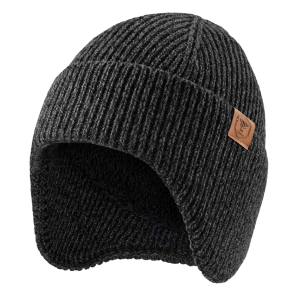 Fleece-Lined Knit Hat with Ear Flaps for Winter Outdoor Activities – Thermal Beanie for Skiing, Hiking, Cycling | Thomler
