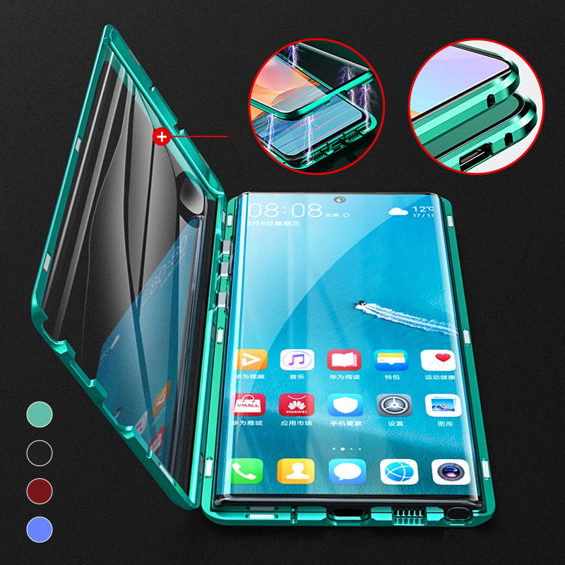 Magnetic Tempered Glass Phone Case for Samsung Galaxy with Dual-Sided Protection and Self-Locking Closure | Thomler
