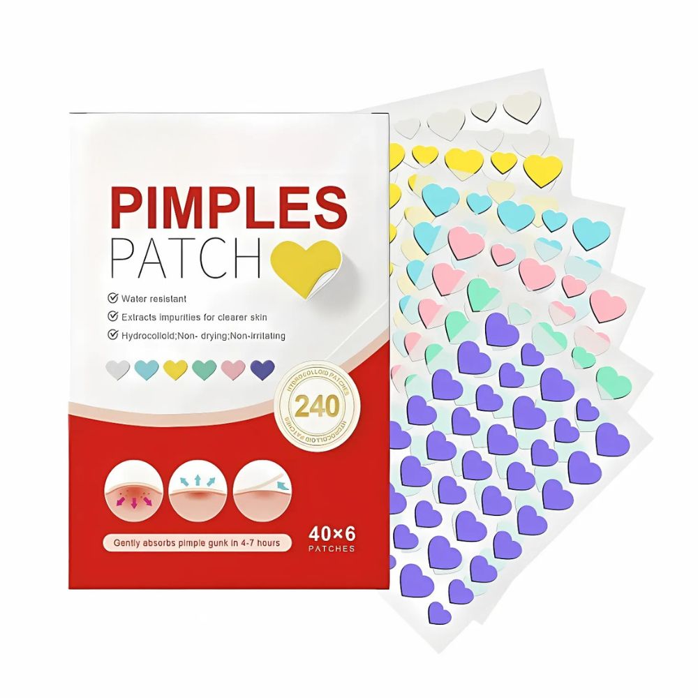 Hydrocolloid Spot Stickers – 240 Adorable Heart & Star Shapes for Blemish Care | Thomler