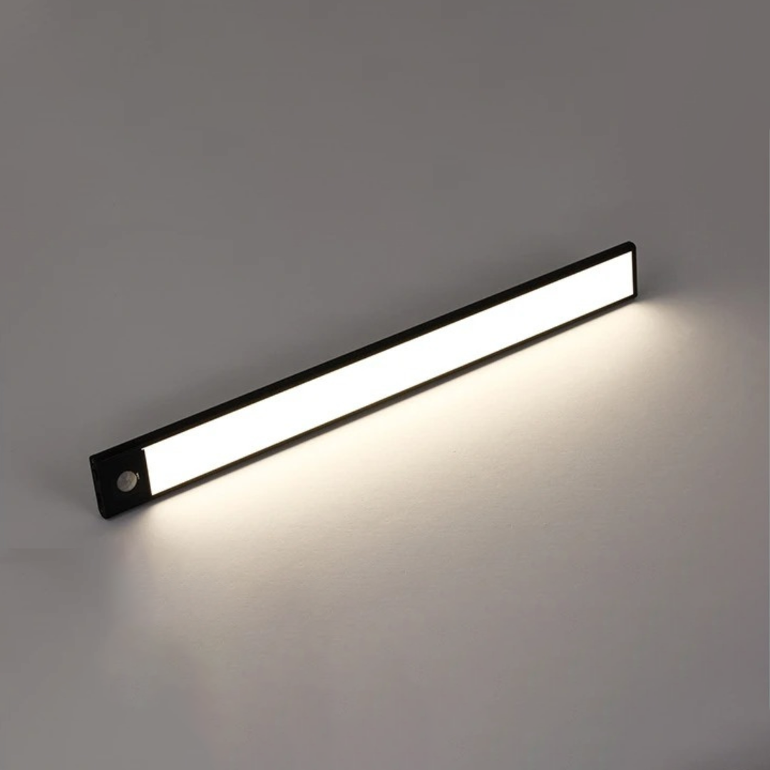 Motion Sensor LED Under Cabinet Light Rechargeable Magnetic Strip Battery Powered Kitchen Closet Pantry Hallway Wireless Lighting Bar for Co | Thomler