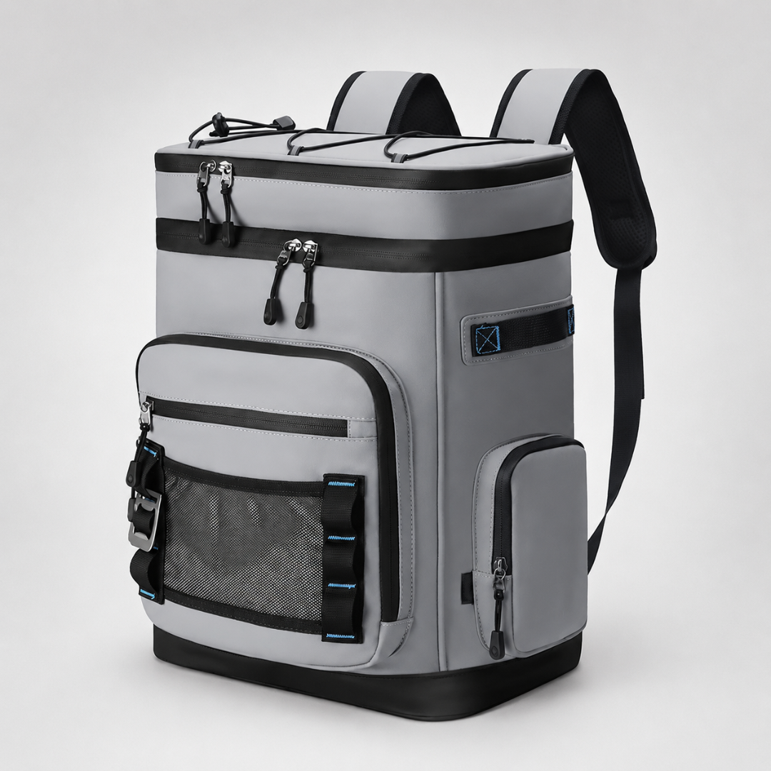 Thermal Backpack Cooler with Dual Compartments & Bottle Pockets for Hiking and Picnics | Thomler