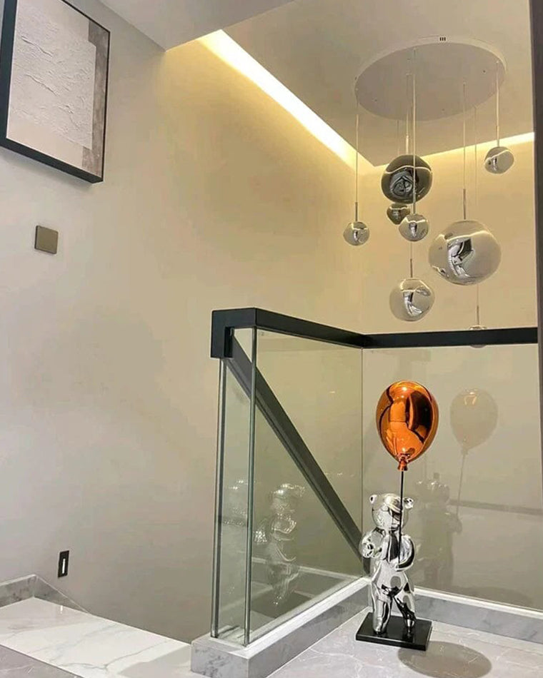 Pendant Light Acrylic Melt Design E27 15.0 cm Warm White Dining Room Kitchen Island Hanging Ceiling Lamp | Thomler