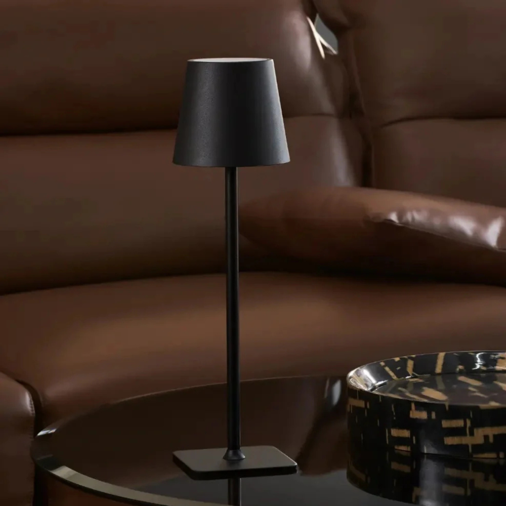 Cordless Touch Dimmable LED Metal Accent Lamp for Indoor & Patio Use – Rechargeable Portable Light | Thomler
