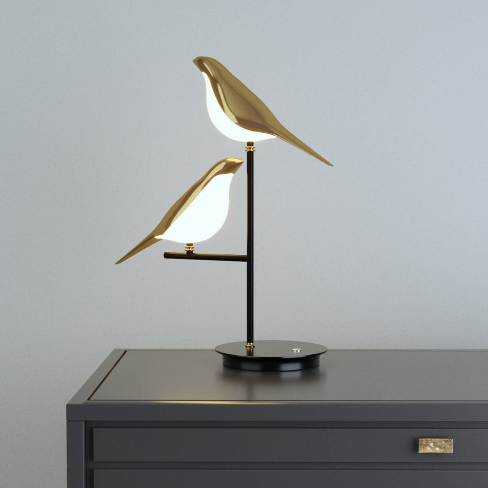 Metal Bird Wall Sconce LED Fixture Gold Decorative Light for Living Room Bedroom Hallway Modern Home Accent Lighting | Thomler