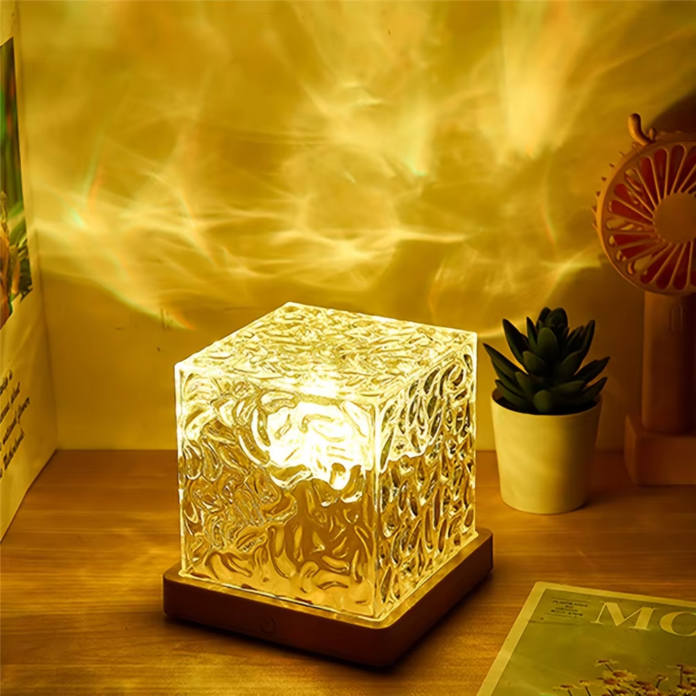 Ocean Wave Projection Night Light with Remote Control for Bedroom & Living Room | Calming LED Ambient Lamp | Thomler
