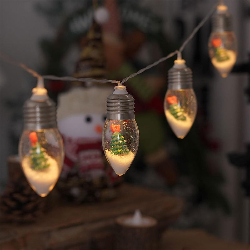 Holiday LED String Lights with Festive Icon Decorations – 10 LED USB Powered Christmas Light Strand | Thomler