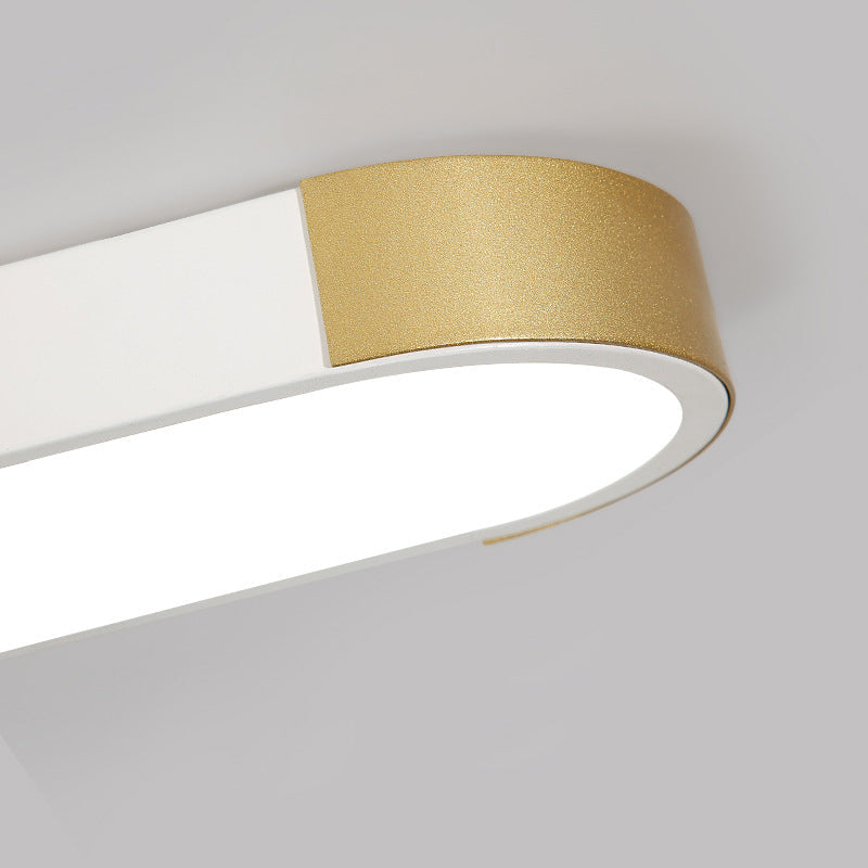Flush Mount LED Ceiling Light Iron Acrylic 25.6 in Modern Living Room Bedroom Hallway Lighting 3 Color Temperature Adjustable | Thomler