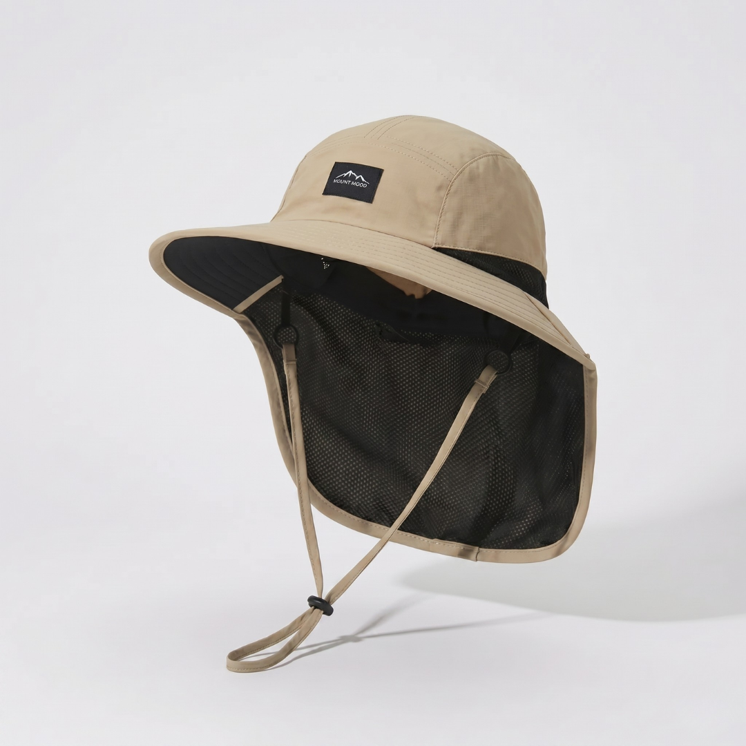 Adventure Fishing Headwear with Fold-Down Mesh Shield for Neck & Ears | Outdoor Boonie Cap for Hiking & Camping | UPF 50+ Shaded Crown & | Thomler