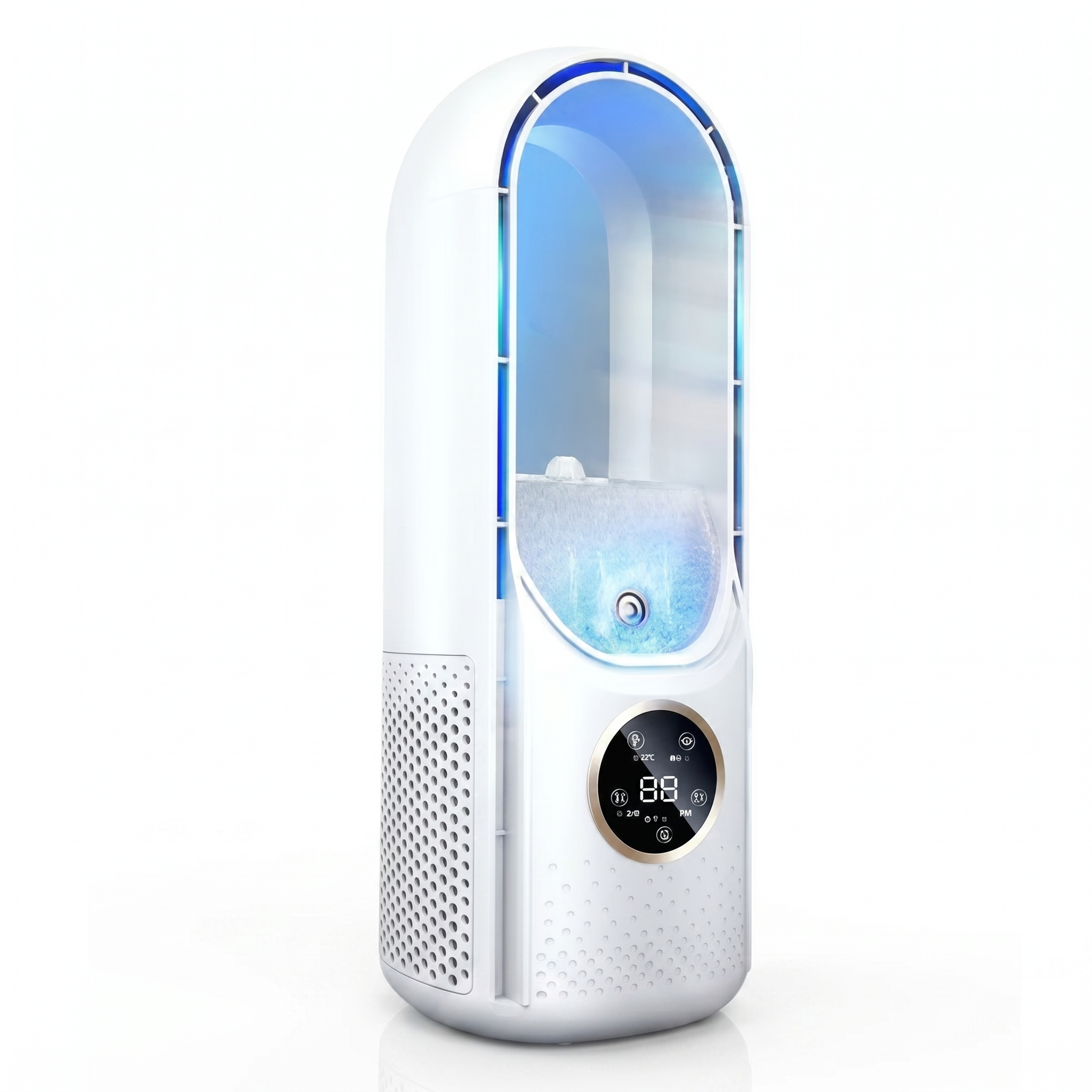 Personal Desktop Cooling Fan USB Powered 6 Speed Settings Quiet Operation Safety Design Compact Desk & Nightstand Use Home Office Bedroom Po | Thomler