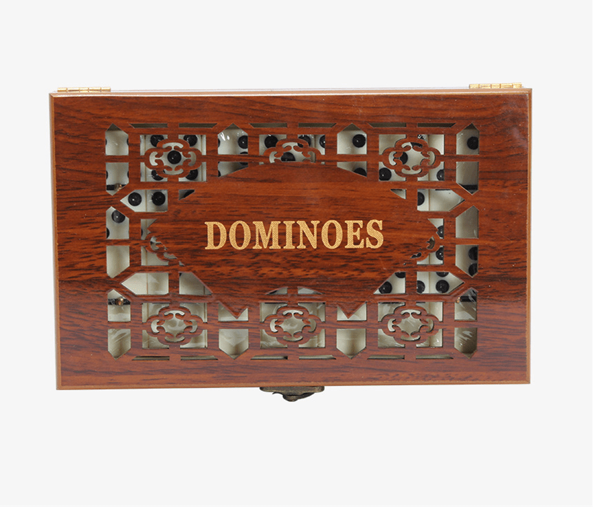 Classic Dominoes Set with Wooden Storage Case – 28 Tiles for Family Game Night | Thomler