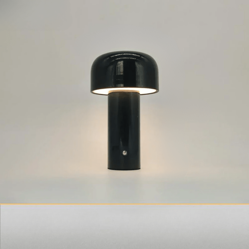 Table Lamp Plastic 25.0 cm Yellow Wireless Bedside Mood Lighting USB Rechargeable LED Mushroom Accent Light | Thomler
