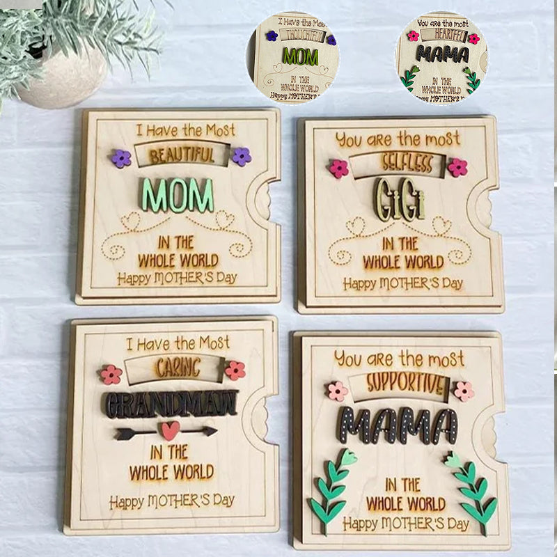 Interactive Spinning Sentiment Card with Rotating 3D Message Display for Mom | Thomler