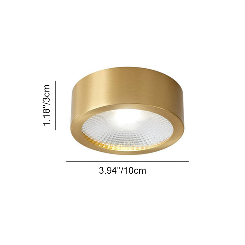 Slim-Profile Circular LED Ceiling Light – Brushed Copper Finish for Entryways, Bedrooms & Living Rooms | Thomler