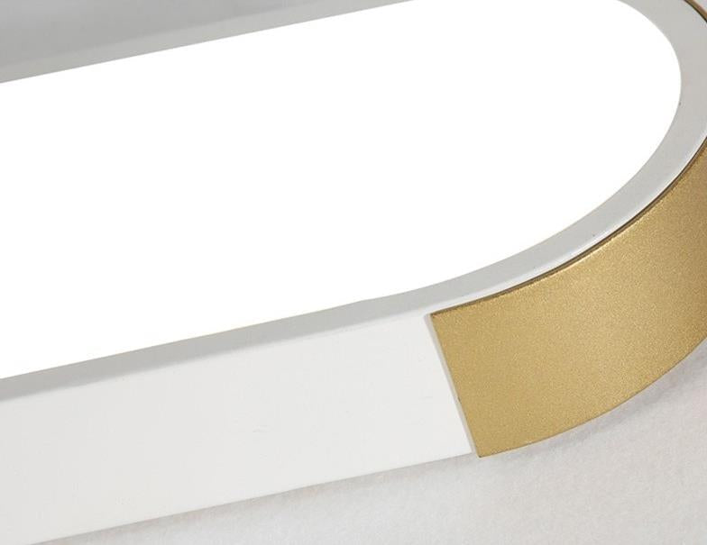 Flush Mount LED Ceiling Light Iron Acrylic 25.6 in Modern Living Room Bedroom Hallway Lighting 3 Color Temperature Adjustable | Thomler