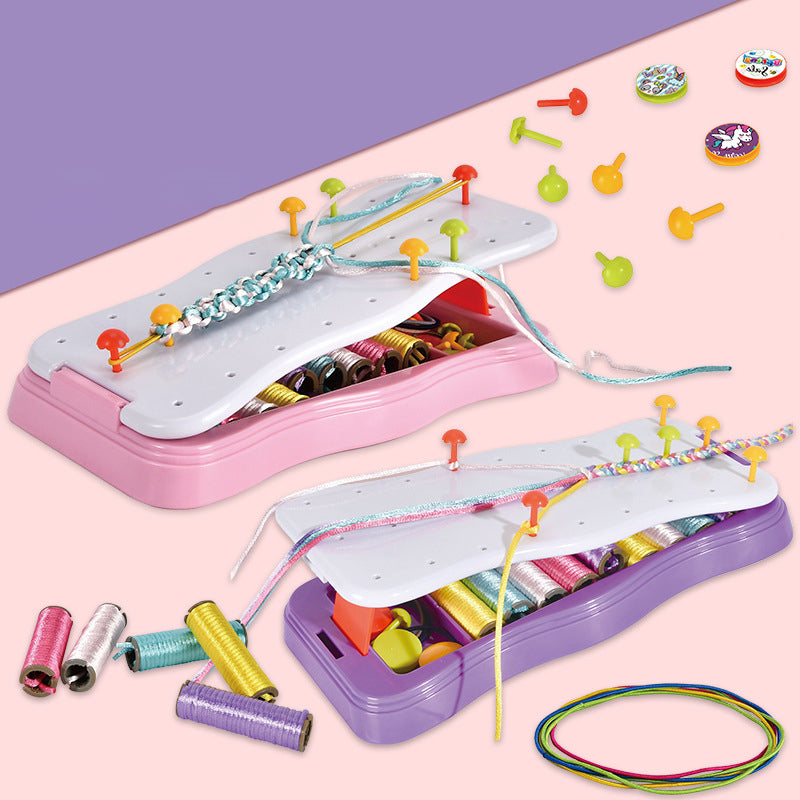 Kids' Friendship Bracelet Weaving Loom Kit – Creative Craft Set for Fine Motor Skills & Imaginative Play | Thomler