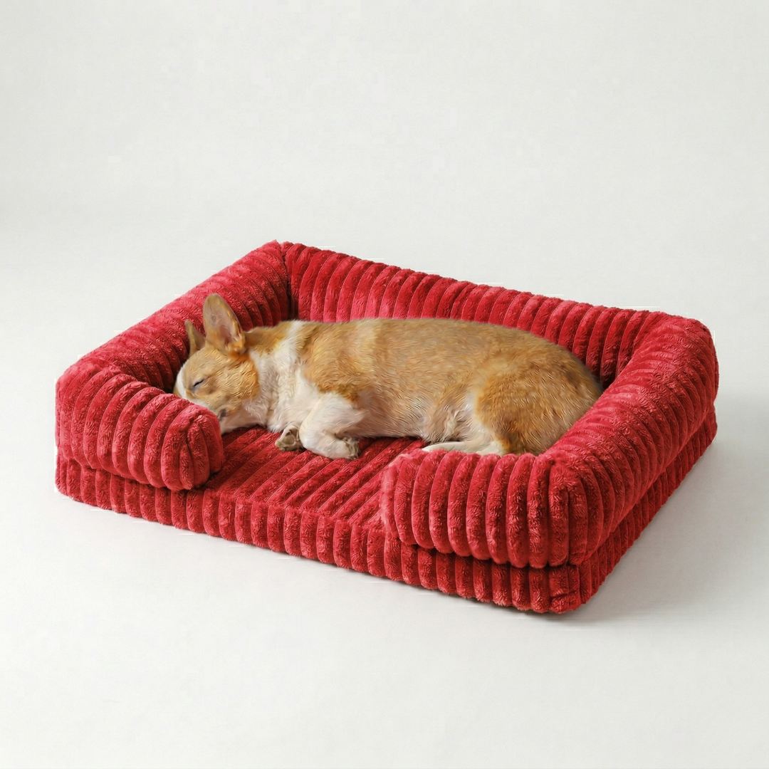 Orthopedic Dog Couch Bed with Bolster Sides – Memory Foam Pet Sofa for Small, Medium & Large Dogs | Thomler