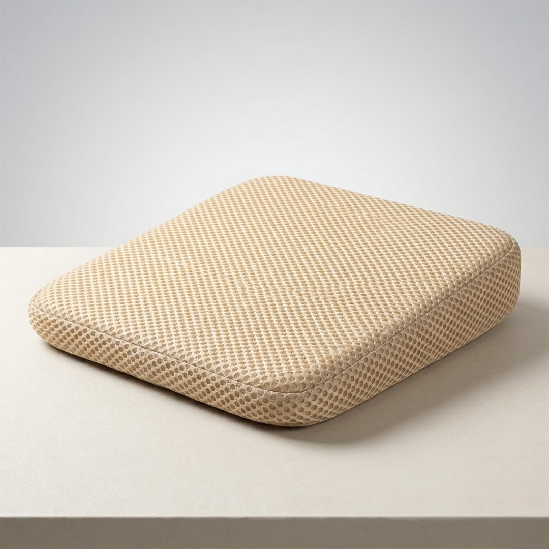 Elevated Car Seat Cushion with Airflow Honeycomb Design for Driver Comfort & Posture Support | Thomler